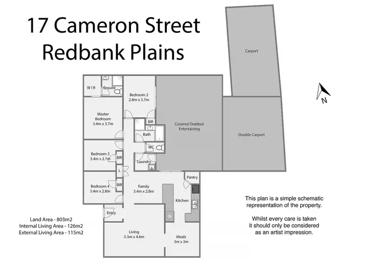 Floorplan of Homely house listing, 17 CAMERON Street, Redbank Plains QLD 4301