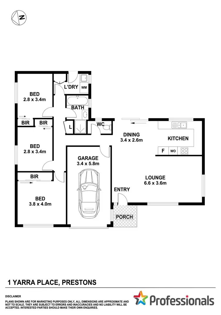 Floorplan of Homely house listing, 1 Yarra Place, Prestons NSW 2170