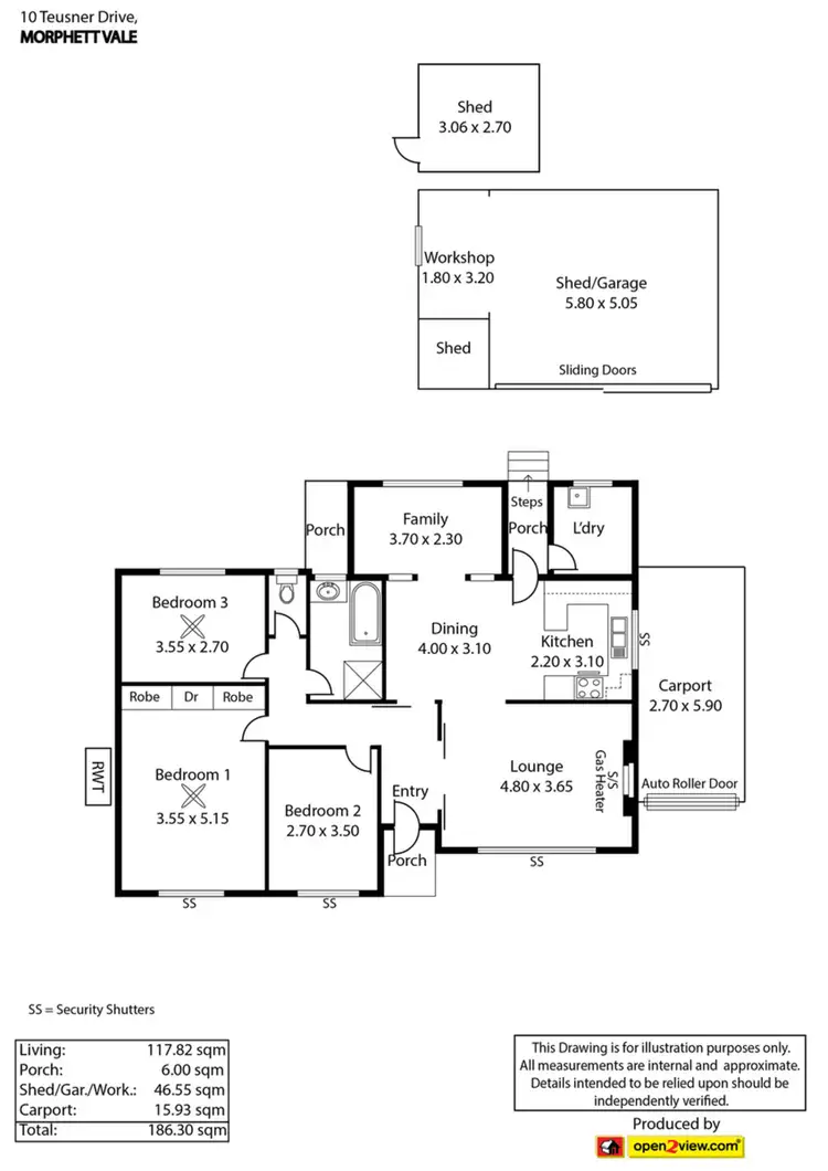 Floorplan of Homely house listing, 10 Teusner Drive, Morphett Vale SA 5162