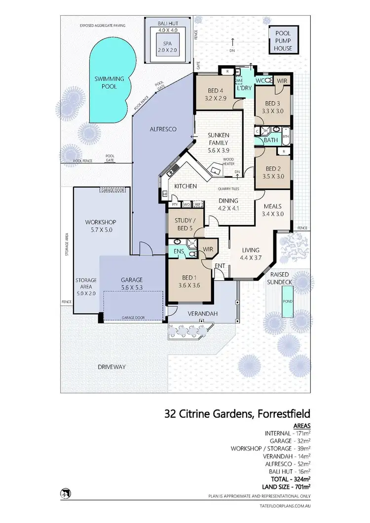 Floorplan of Homely house listing, 32 Citrine Gardens, Forrestfield WA 6058