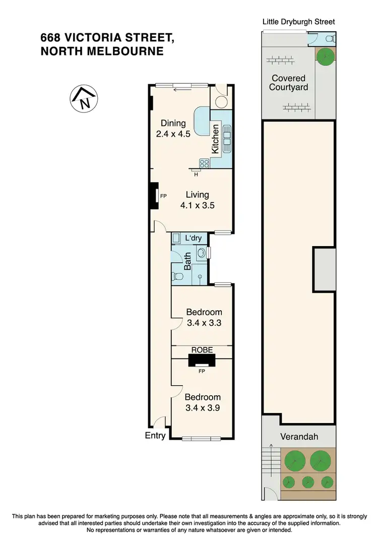 Floorplan of Homely house listing, 668 Victoria Street, North Melbourne VIC 3051