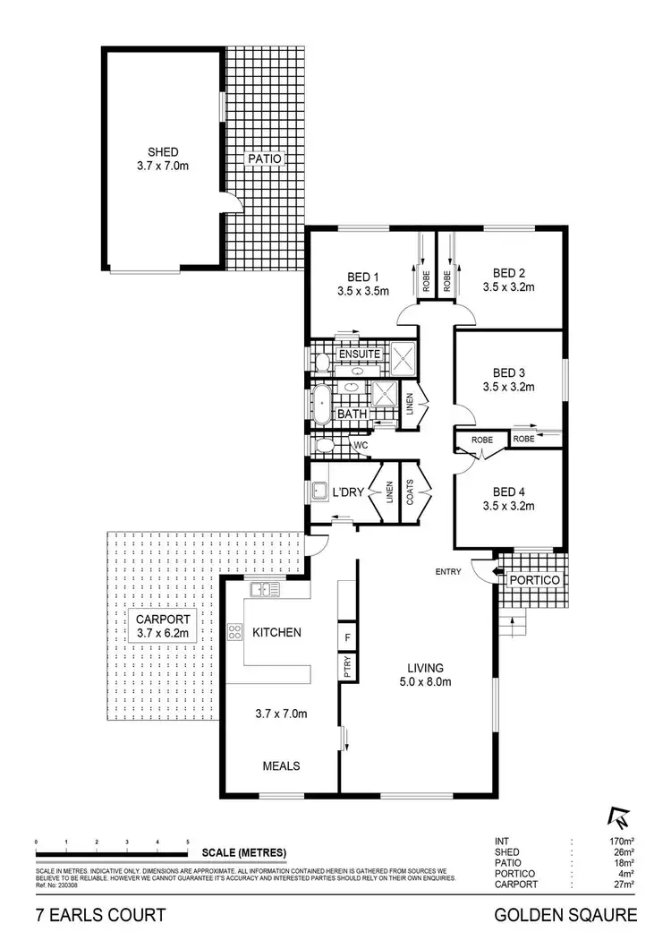 Floorplan of Homely house listing, 7 Earls Court, Golden Square VIC 3555