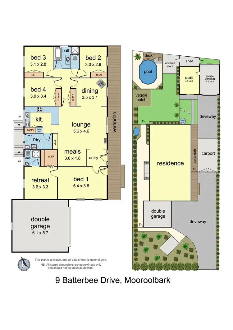 Floorplan of Homely house listing, 9 Batterbee Drive, Mooroolbark VIC 3138