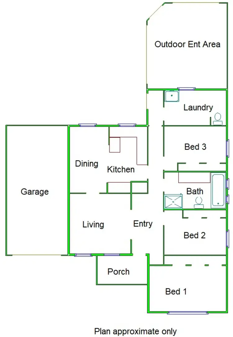 Floorplan of Homely house listing, 41 Wyndham Street, Shepparton VIC 3630