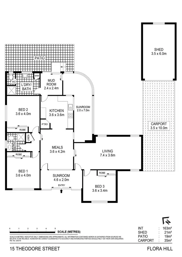Floorplan of Homely house listing, 15 Theodore Street, Flora Hill VIC 3550