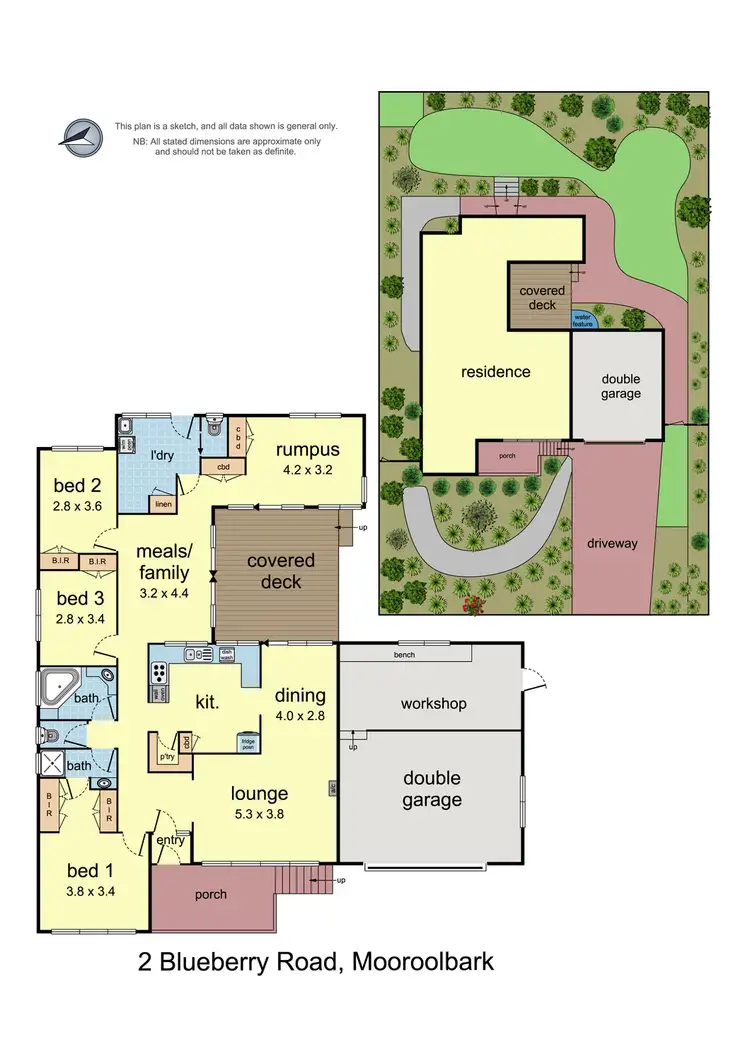 Floorplan of Homely house listing, 2 Blueberry Road, Mooroolbark VIC 3138