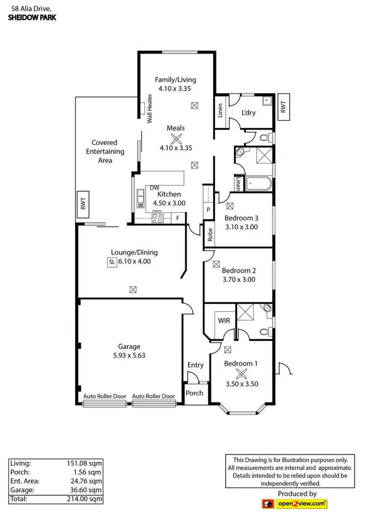 Floorplan of Homely house listing, 58 Alia Drive, Sheidow Park SA 5158