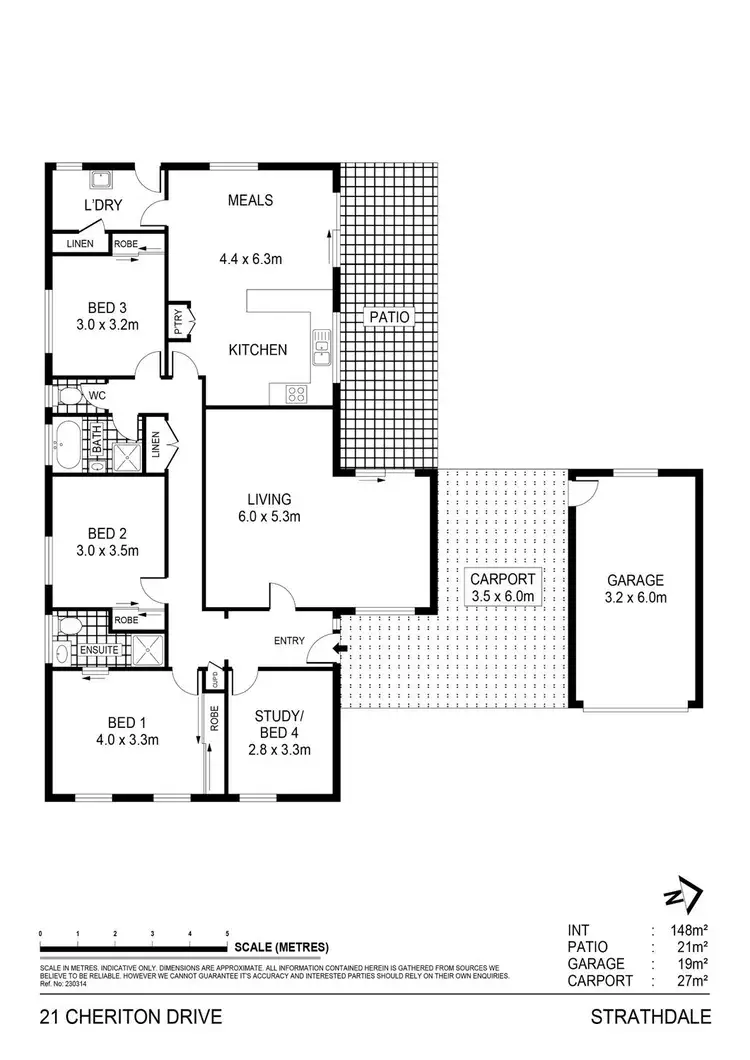 Floorplan of Homely house listing, 21 Cheriton Drive, Strathdale VIC 3550