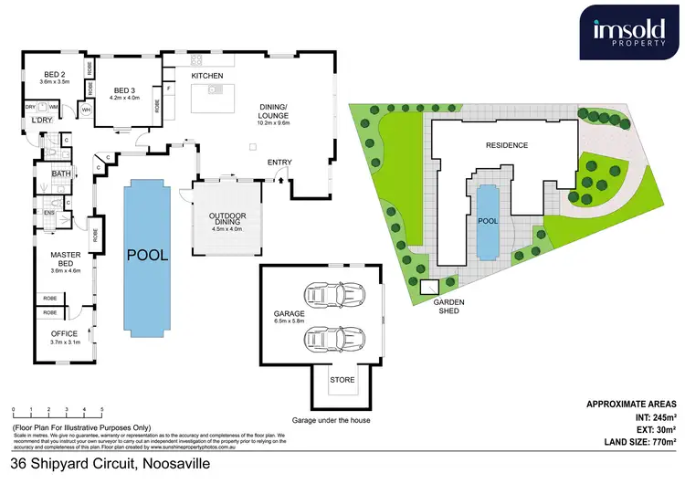 Floorplan of Homely house listing, 36 Shipyard Circuit, Noosaville QLD 4566