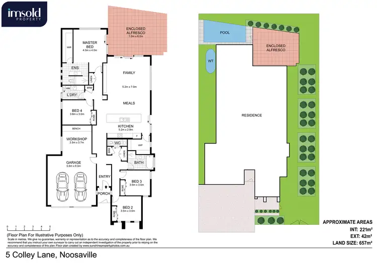 Floorplan of Homely house listing, 5 Colley Lane, Noosaville QLD 4566