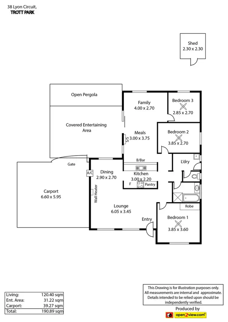 Floorplan of Homely house listing, 38 Lyons Circuit, Trott Park SA 5158