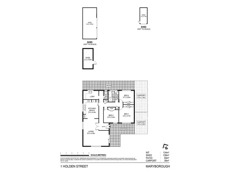 Floorplan of Homely house listing, 1 Holden Street, Maryborough VIC 3465