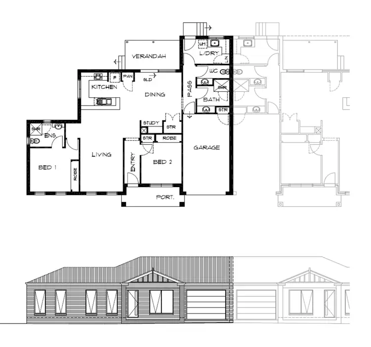 Floorplan of Homely unit listing, 66 Holyrood Street, Maryborough VIC 3465