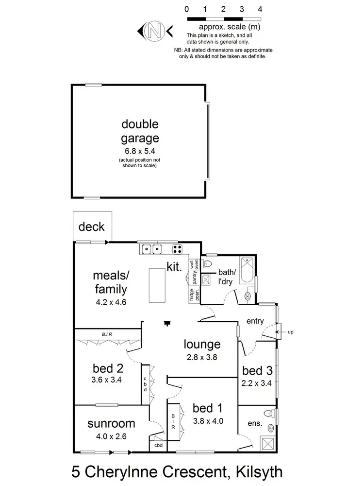 Floorplan of Homely house listing, 5 Cherylnne Crescent, Kilsyth VIC 3137