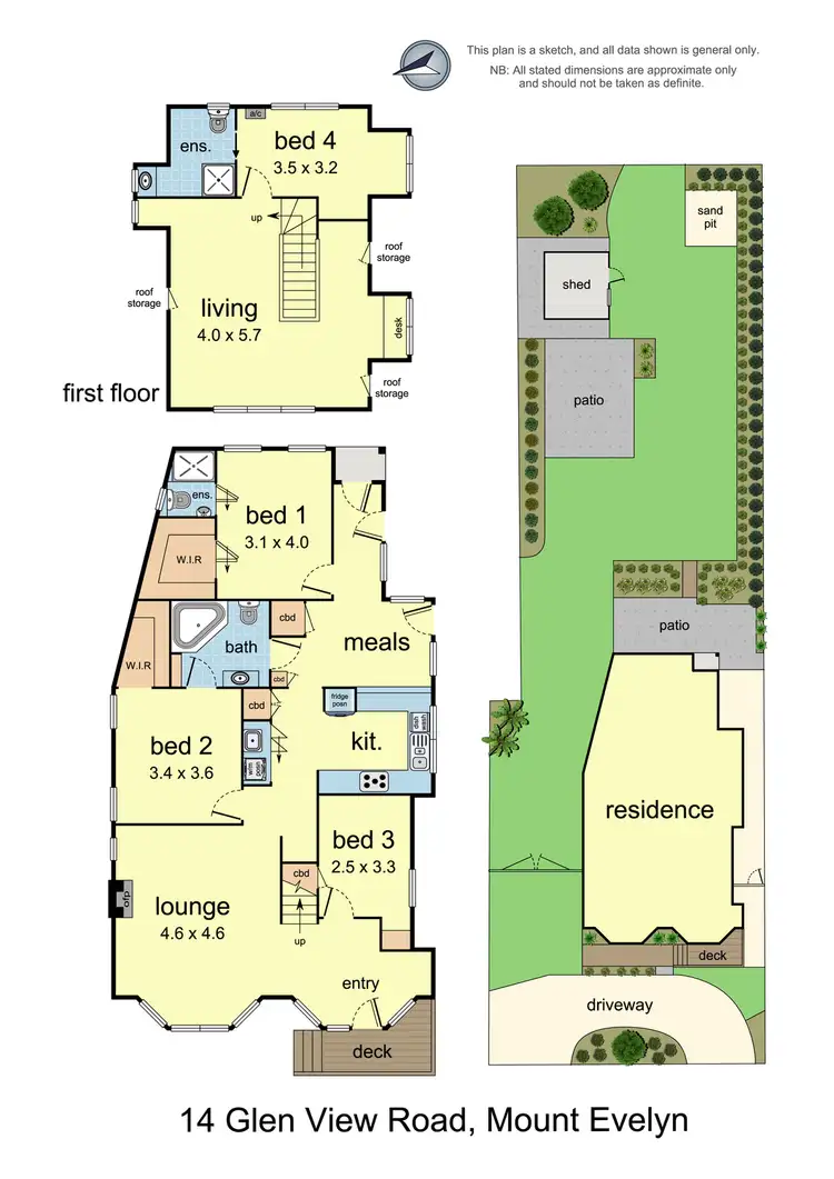 Floorplan of Homely house listing, 14 Glen View Road, Mount Evelyn VIC 3796