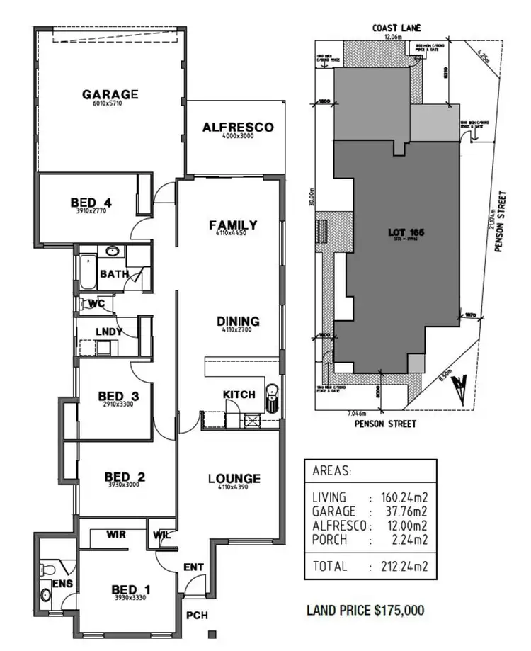 Floorplan of Homely house listing, 68 Penson Street, Singleton WA 6175