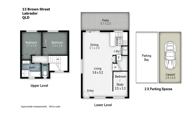 Floorplan of Homely townhouse listing, 5/13-17 Brown Street, Labrador QLD 4215