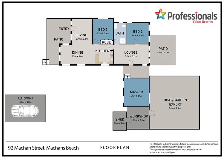 Floorplan of Homely house listing, 92 Machans Beach Road, Machans Beach QLD 4878