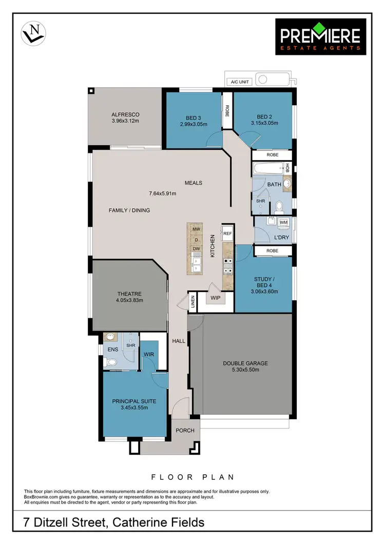 Floorplan of Homely house listing, 7 Ditzell Street, Catherine Field NSW 2557