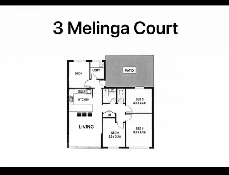 Floorplan of Homely house listing, 3 Melinga Court, Karawara WA 6152
