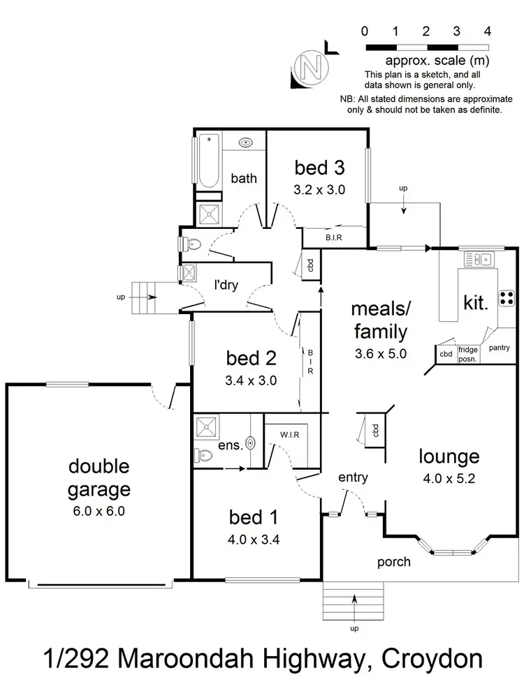Floorplan of Homely unit listing, 1/292 Maroondah Highway, Croydon VIC 3136