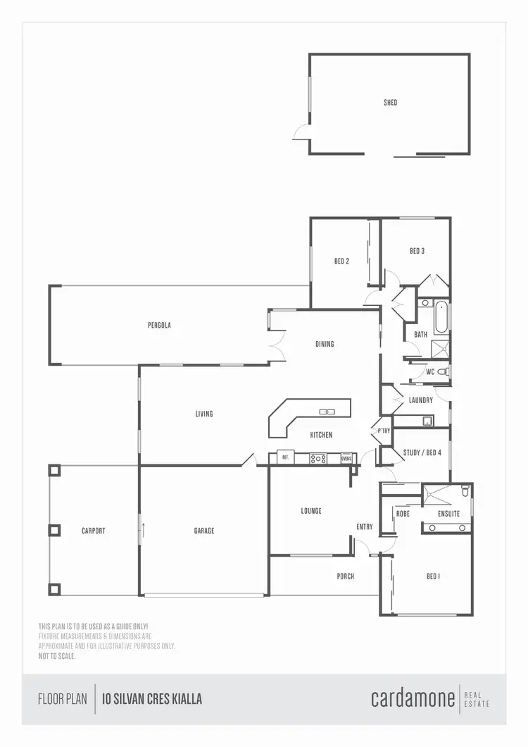 Floorplan of Homely house listing, 10 Silvan Crescent, Kialla VIC 3631