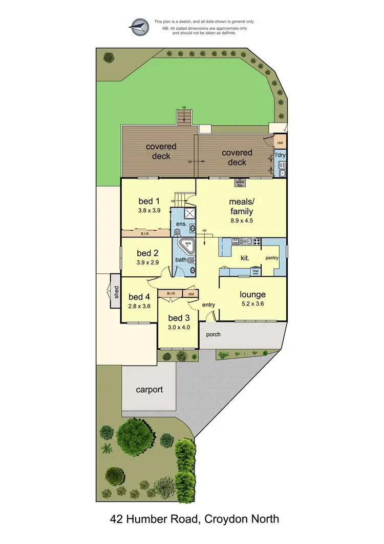 Floorplan of Homely unit listing, 42 Humber Road, Croydon North VIC 3136
