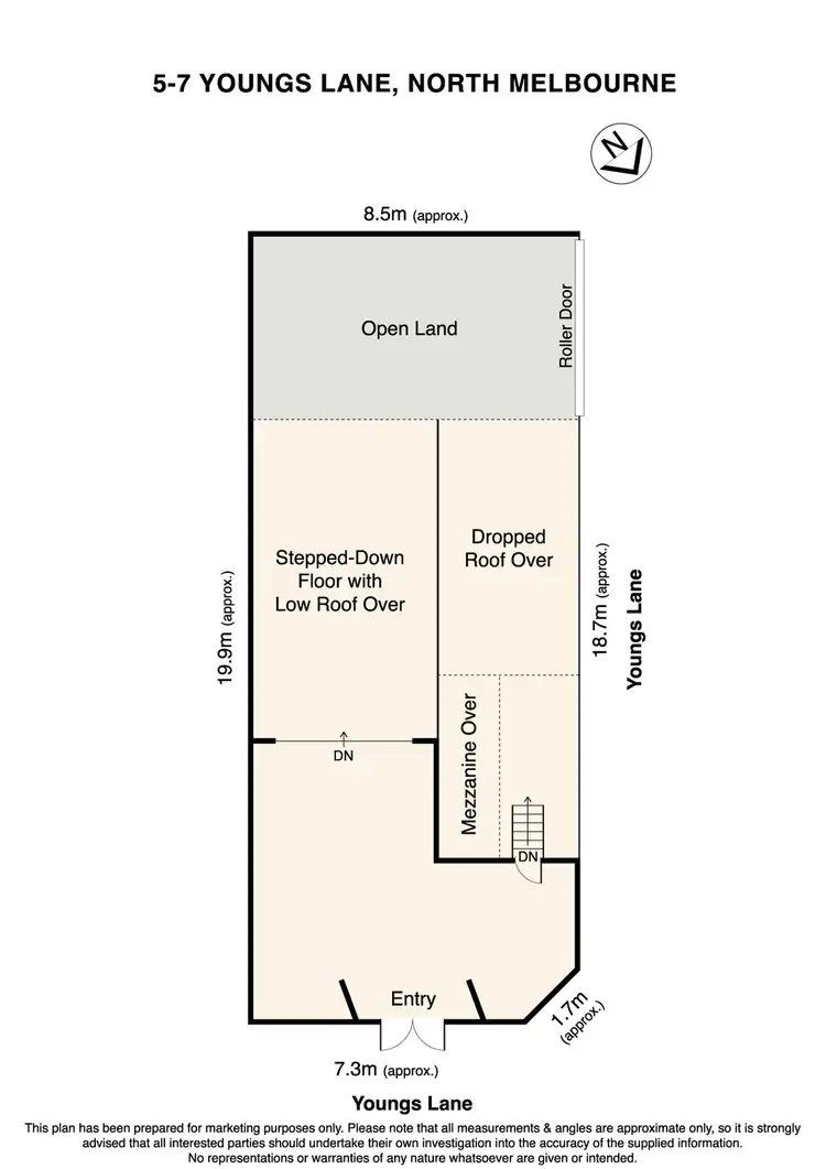 Floorplan of Homely land listing, 5-7 Youngs Lane, North Melbourne VIC 3051