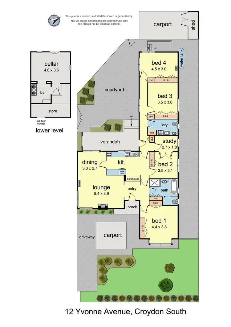 Floorplan of Homely house listing, 12 Yvonne Avenue, Croydon South VIC 3136