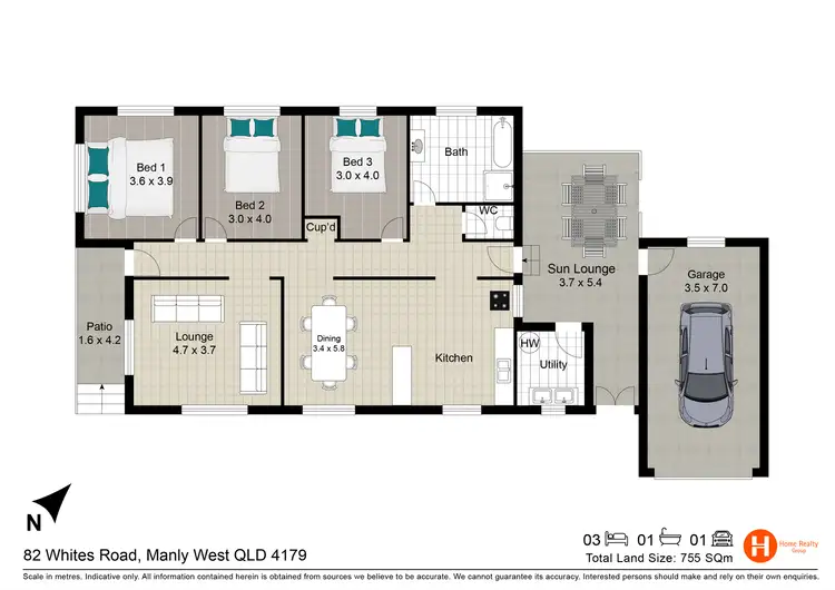 Floorplan of Homely house listing, 82 Whites Road, Manly West QLD 4179