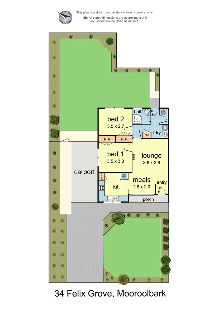 Floorplan of Homely unit listing, 34 Felix Grove, Mooroolbark VIC 3138