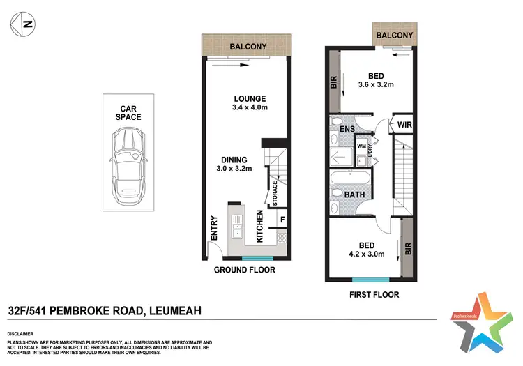 Floorplan of Homely apartment listing, 32F/541 Pembroke Road, Leumeah NSW 2560