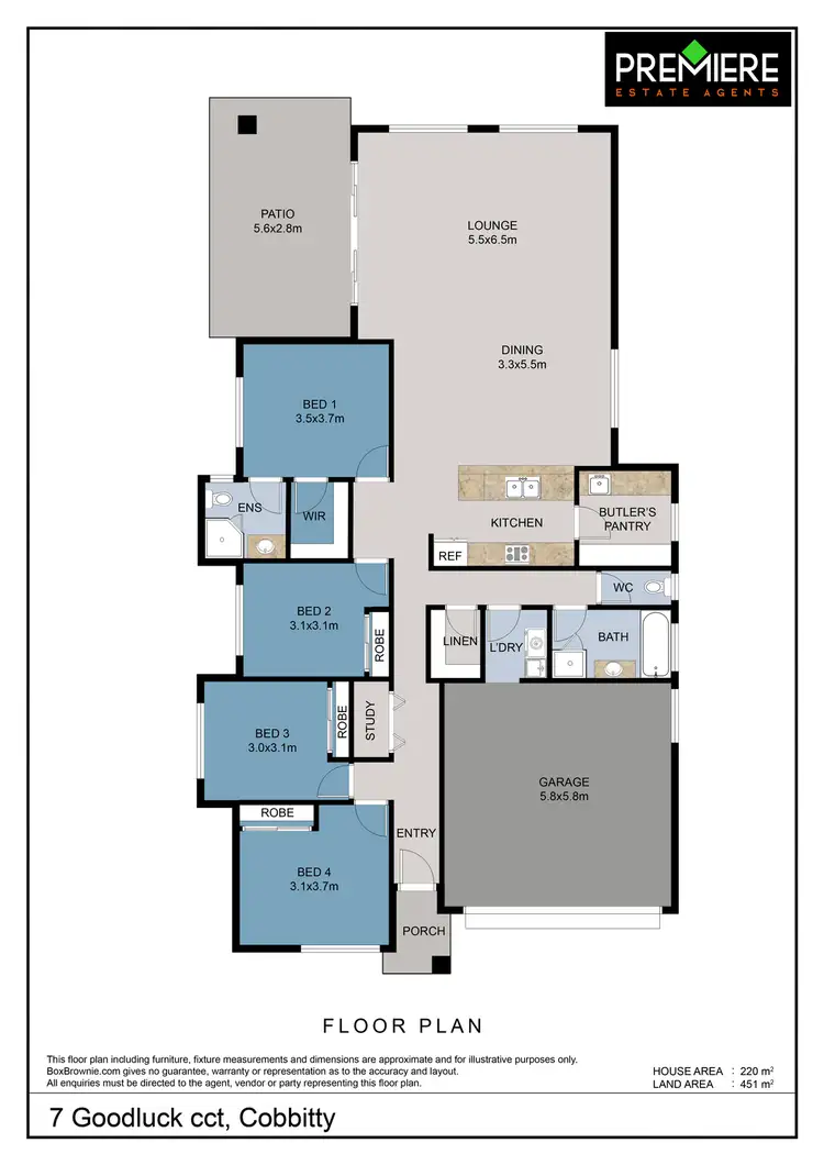 Floorplan of Homely house listing, 7 Goodluck Circuit, Cobbitty NSW 2570