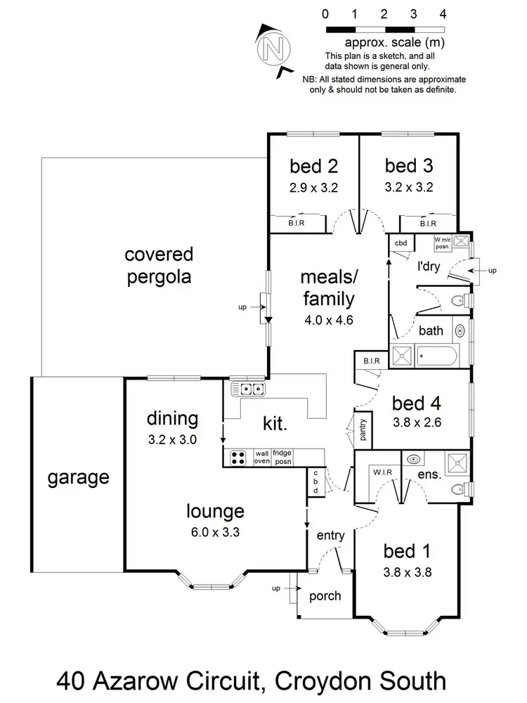 Floorplan of Homely house listing, 40 Azarow Circuit, Croydon South VIC 3136
