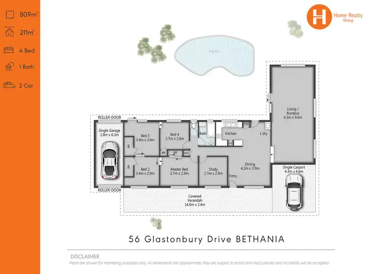 Floorplan of Homely house listing, 56 Glastonbury Drive, Bethania QLD 4205