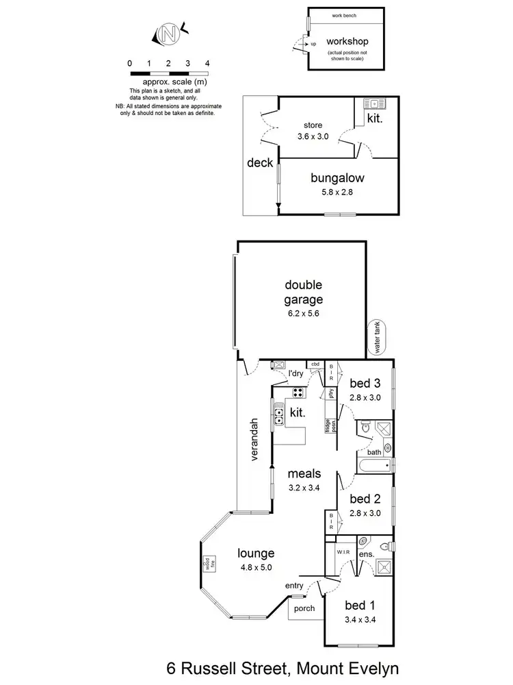 Floorplan of Homely house listing, 6 Russell Street, Mount Evelyn VIC 3796