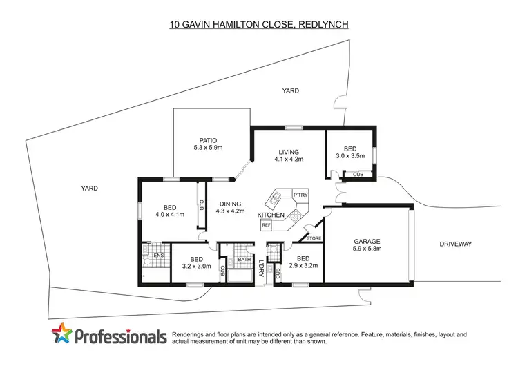 Floorplan of Homely house listing, 10 Gavin Hamilton Close, Redlynch QLD 4870