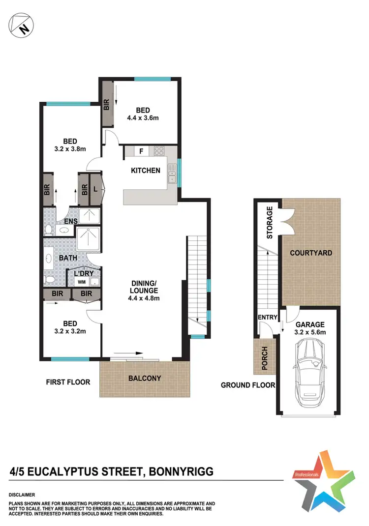 Floorplan of Homely townhouse listing, 4/5 Eucalyptus Street, Bonnyrigg NSW 2177