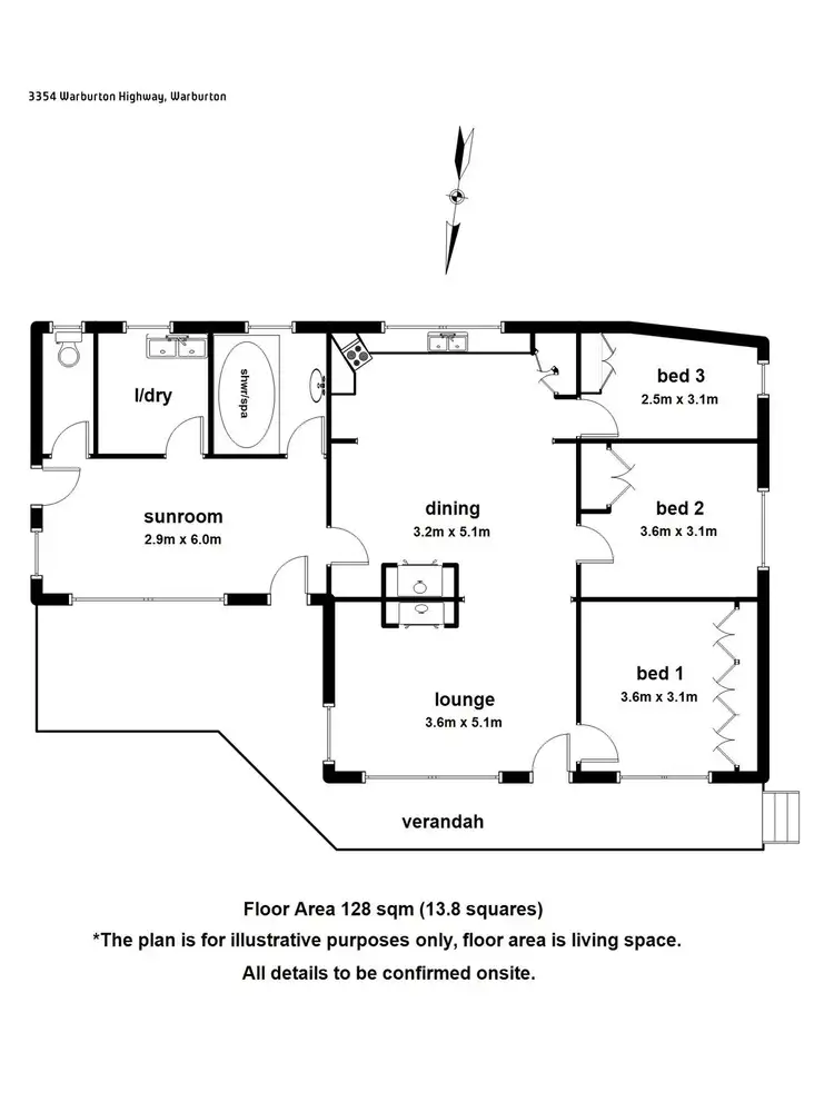 Floorplan of Homely house listing, 3354 Warburton Highway, Warburton VIC 3799