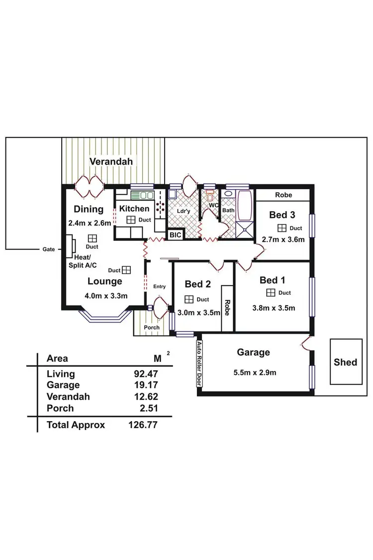 Floorplan of Homely house listing, 3/420 Portrush Road, Linden Park SA 5065