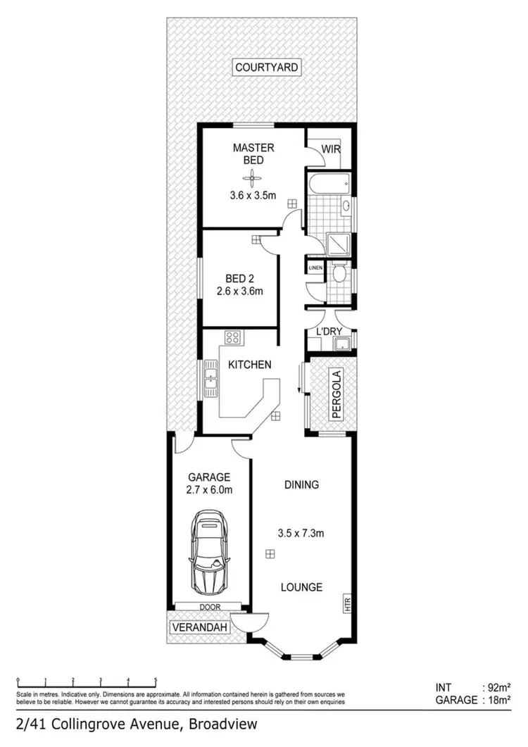Floorplan of Homely villa listing, 2/41 Collingrove Avenue, Broadview SA 5083