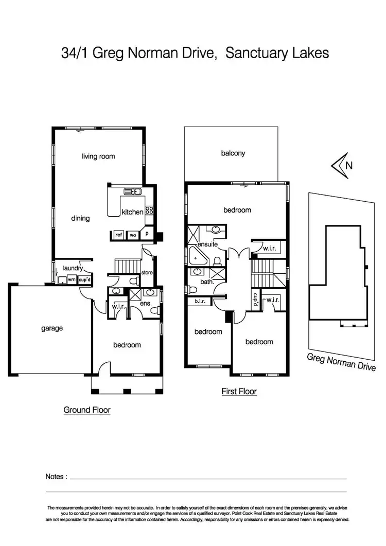 Floorplan of Homely house listing, 34/1 Greg Norman Drive, Sanctuary Lakes VIC 3030