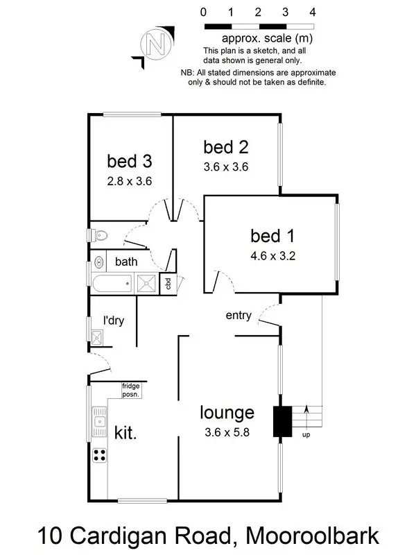 Floorplan of Homely house listing, 10 Cardigan Road, Mooroolbark VIC 3138