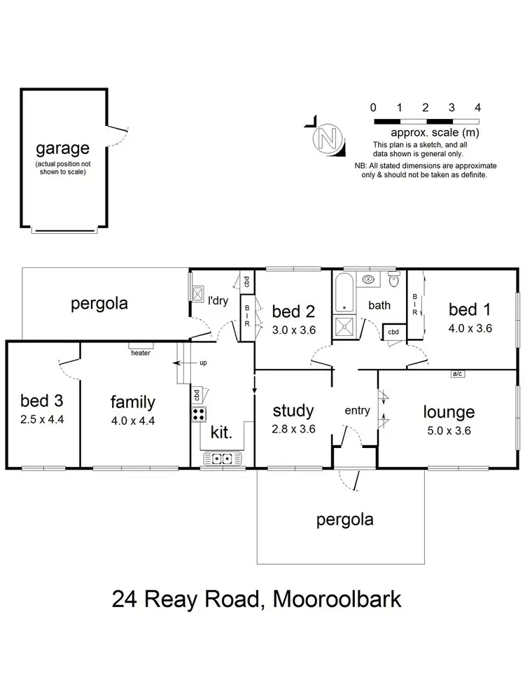 Floorplan of Homely house listing, 24 Reay Road, Mooroolbark VIC 3138