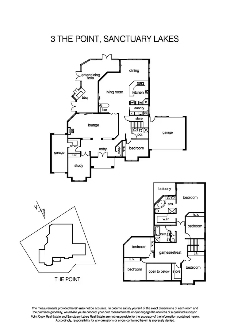 Floorplan of Homely house listing, 3 The Point, Sanctuary Lakes VIC 3030