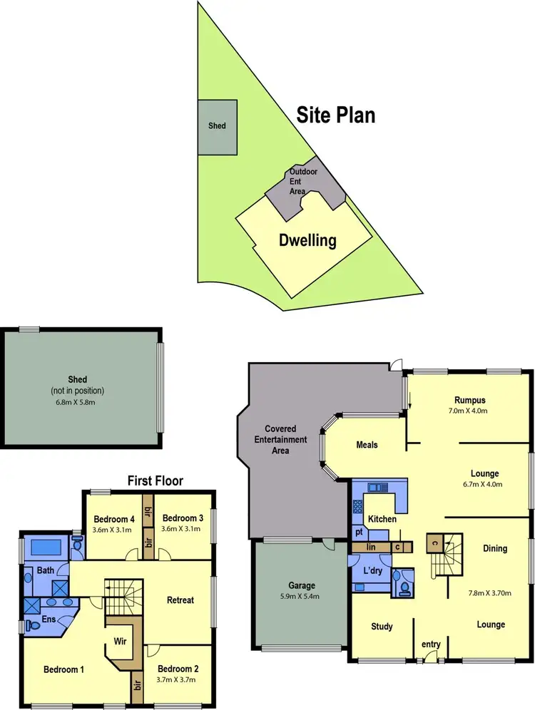 Floorplan of Homely house listing, 7 Lyell Place, Taylors Lakes VIC 3038
