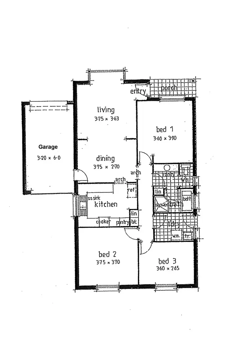 Floorplan of Homely unit listing, 3/118 Swan Terrace, Glanville SA 5015