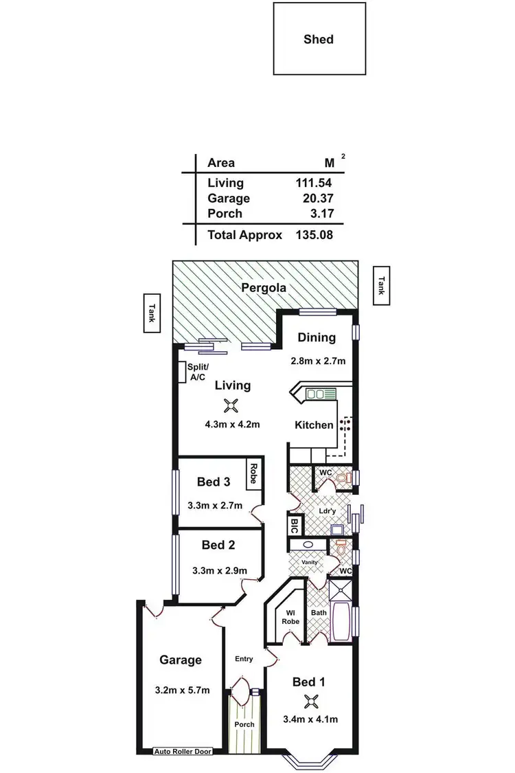 Floorplan of Homely house listing, 2B Porchester Street, Campbelltown SA 5074