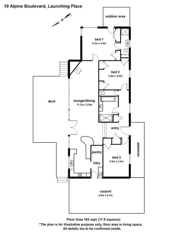 Floorplan of Homely house listing, 19 Alpine Boulevard, Launching Place VIC 3139