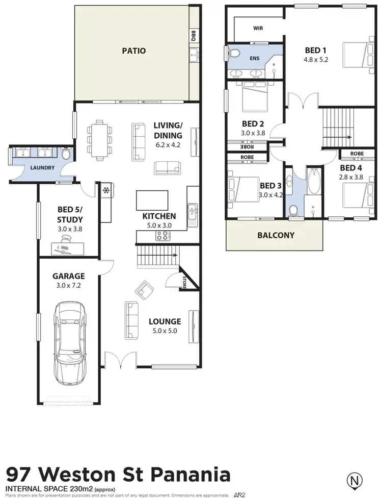 Floorplan of Homely semi-detached listing, 97 Weston Street, Panania NSW 2213